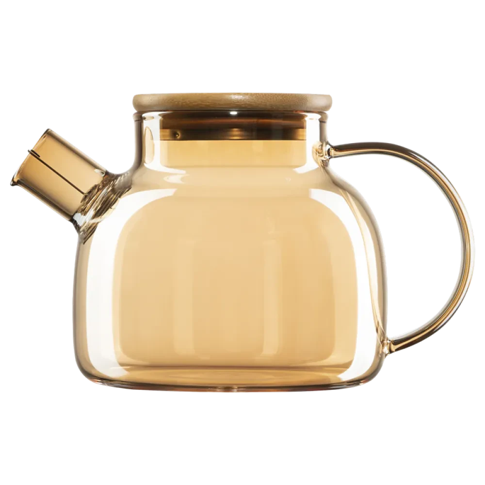 Ceainic cu infuzor Ardesto AR3010GBG, 1L, Transparent | Auriu