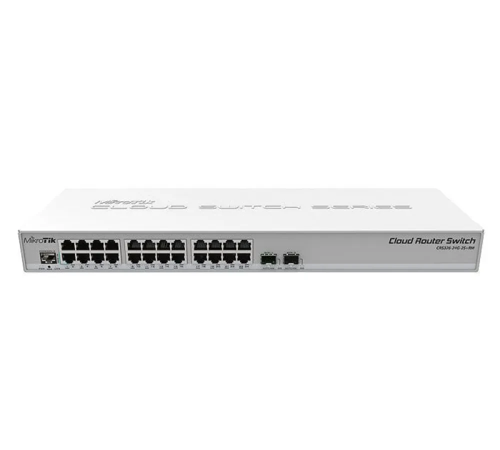 Коммутатор маршрутизатора MikroTik CRS326-24G-2S+RM, Белый