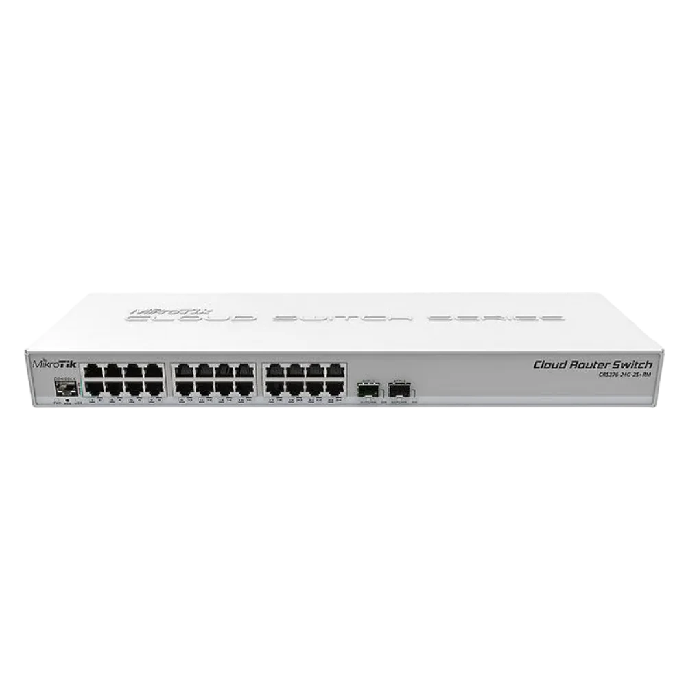 Коммутатор маршрутизатора MikroTik CRS326-24G-2S+RM, Белый