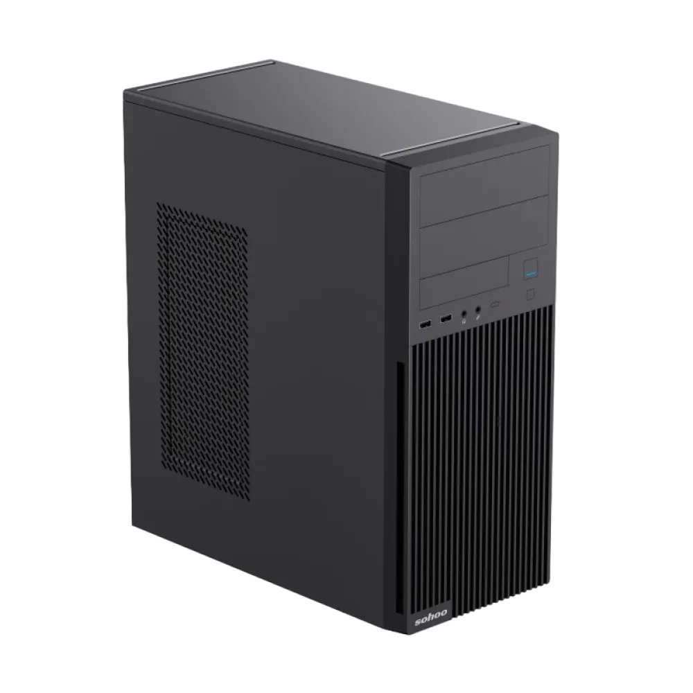 Компьютерный корпус Sohoo 2815BK, Midi-Tower, ATX, Чёрный