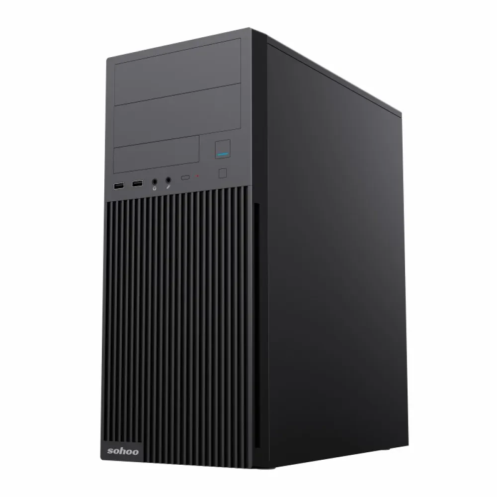 Компьютерный корпус Sohoo 2815BK, Midi-Tower, ATX, Чёрный