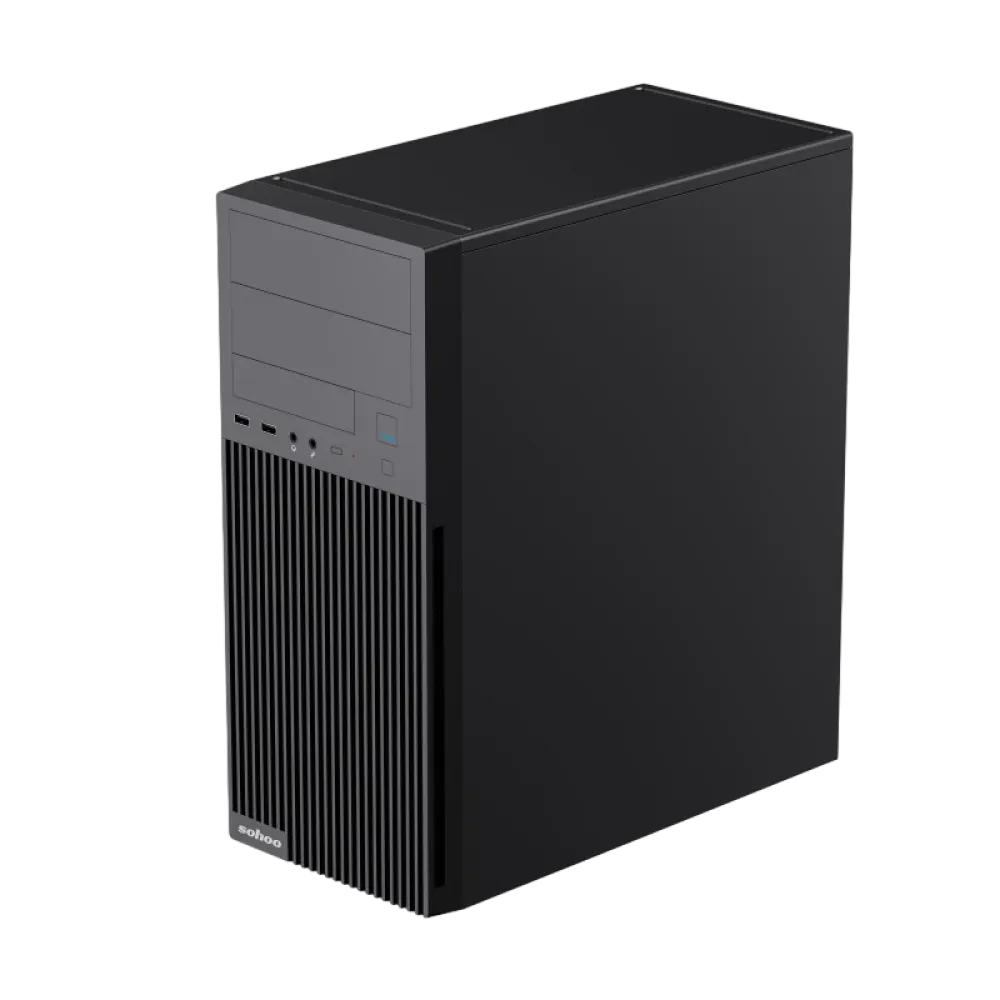 Компьютерный корпус Sohoo 2815BK, Midi-Tower, ATX, Чёрный