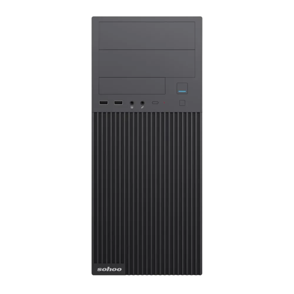 Компьютерный корпус Sohoo 2815BK, Midi-Tower, ATX, Чёрный