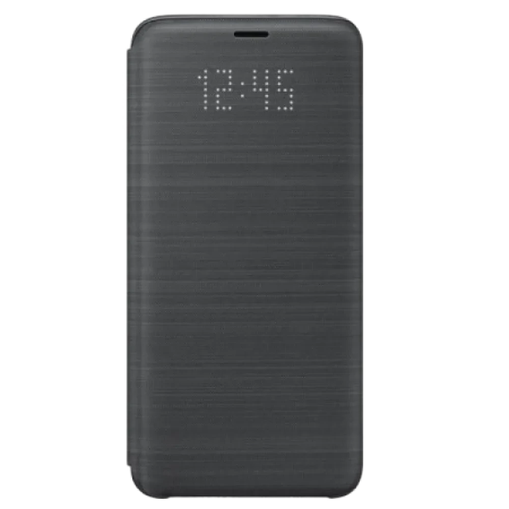 Чехол Samsung LED Flip Wallet for Galaxy S9, Орхидея Серая