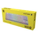 Клавиатура HATOR Rockfall 2 Mecha TKL, Проводное, Белый