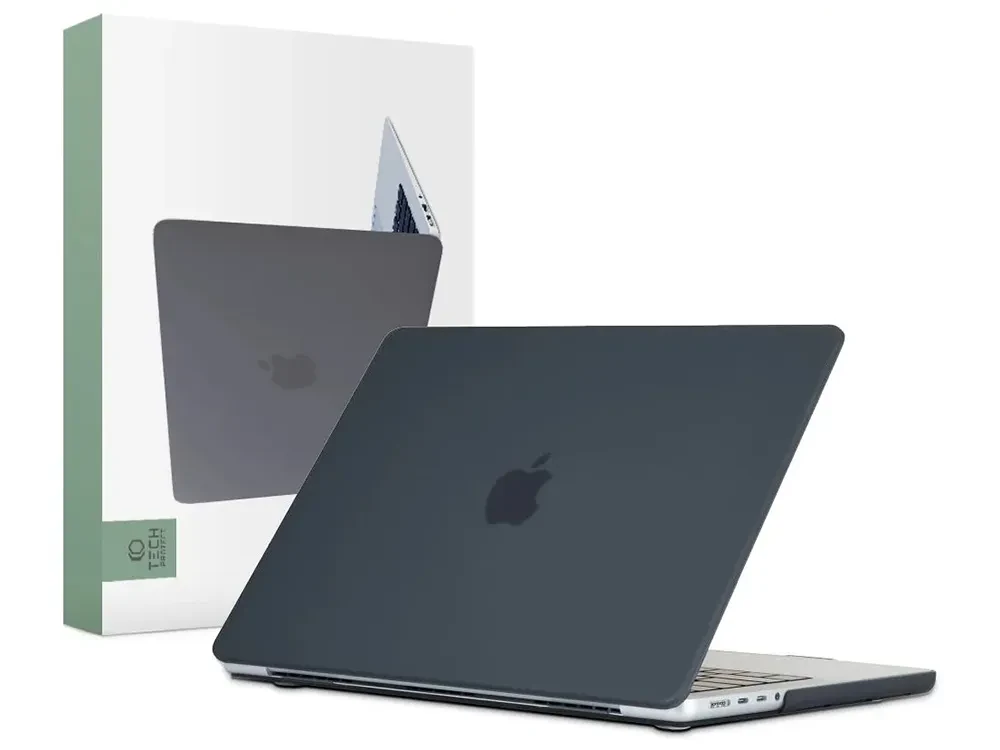 Husă pentru laptop Tech Protect Smartshell Macbook Pro 16 (2021-2023), 16.2", Policarbonat, Negru mat