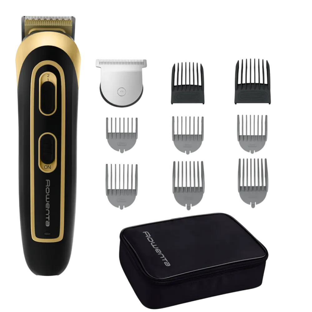 Trimmer pentru bărbați Rowenta TN9118F0, Negru | Auriu