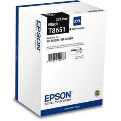 Cartuș de cerneală Epson T8651 DURABrite Ultra, 221ml, Negru