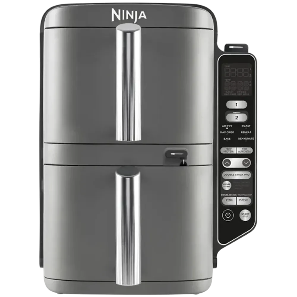 Friteuză cu aer cald Ninja Double Stack XL Smart SL451EU, Gri