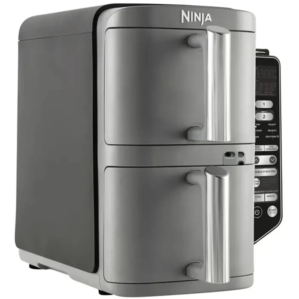 Friteuză cu aer cald Ninja Double Stack XL Smart SL451EU, Gri