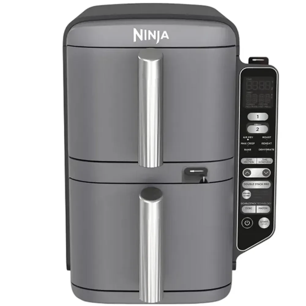 Friteuză cu aer cald Ninja Double Stack XL Smart SL451EU, Gri