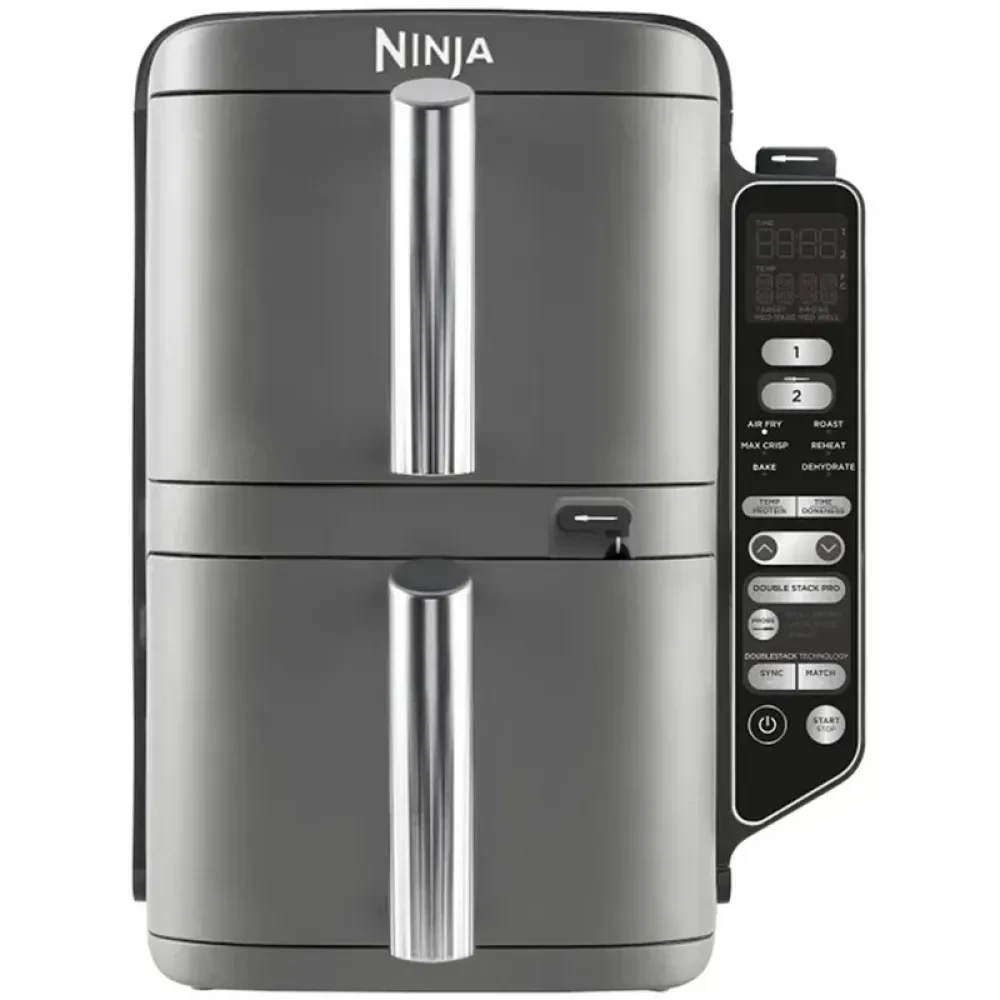 Friteuză cu aer cald Ninja Double Stack XL Smart SL451EU, Gri
