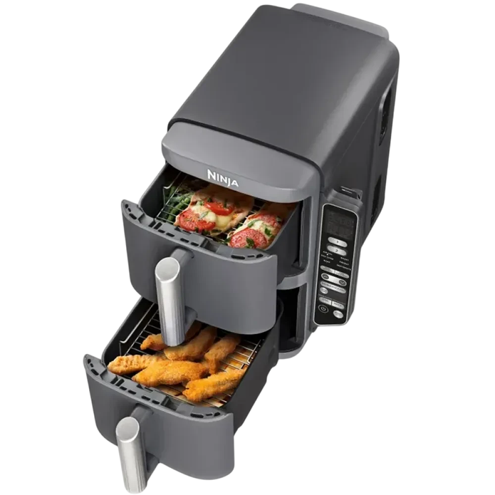 Friteuză cu aer cald Ninja Double Stack XL Smart SL451EU, Gri