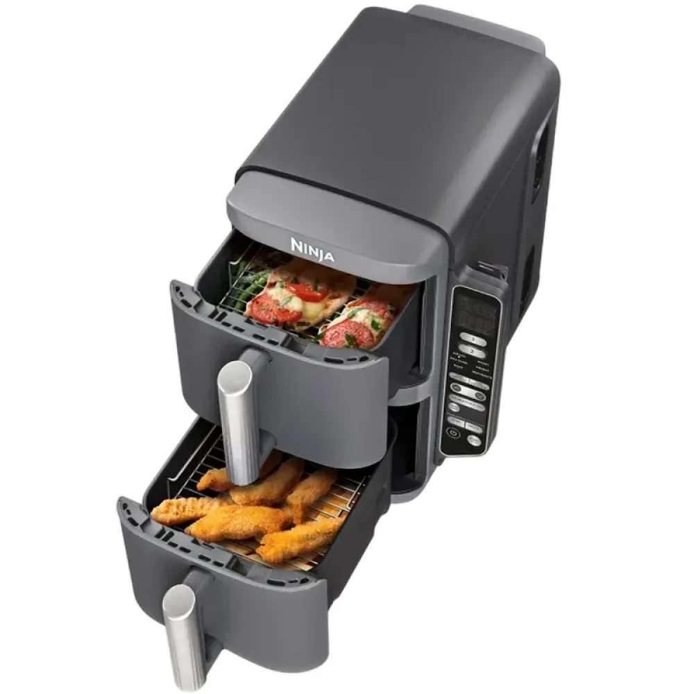 Friteuză cu aer cald Ninja Double Stack XL Smart SL451EU, Gri