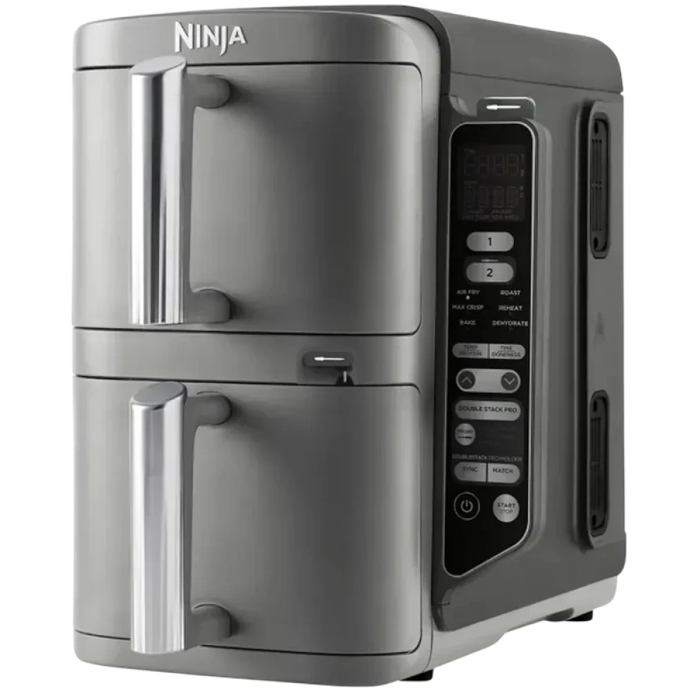 Friteuză cu aer cald Ninja Double Stack XL Smart SL451EU, Gri