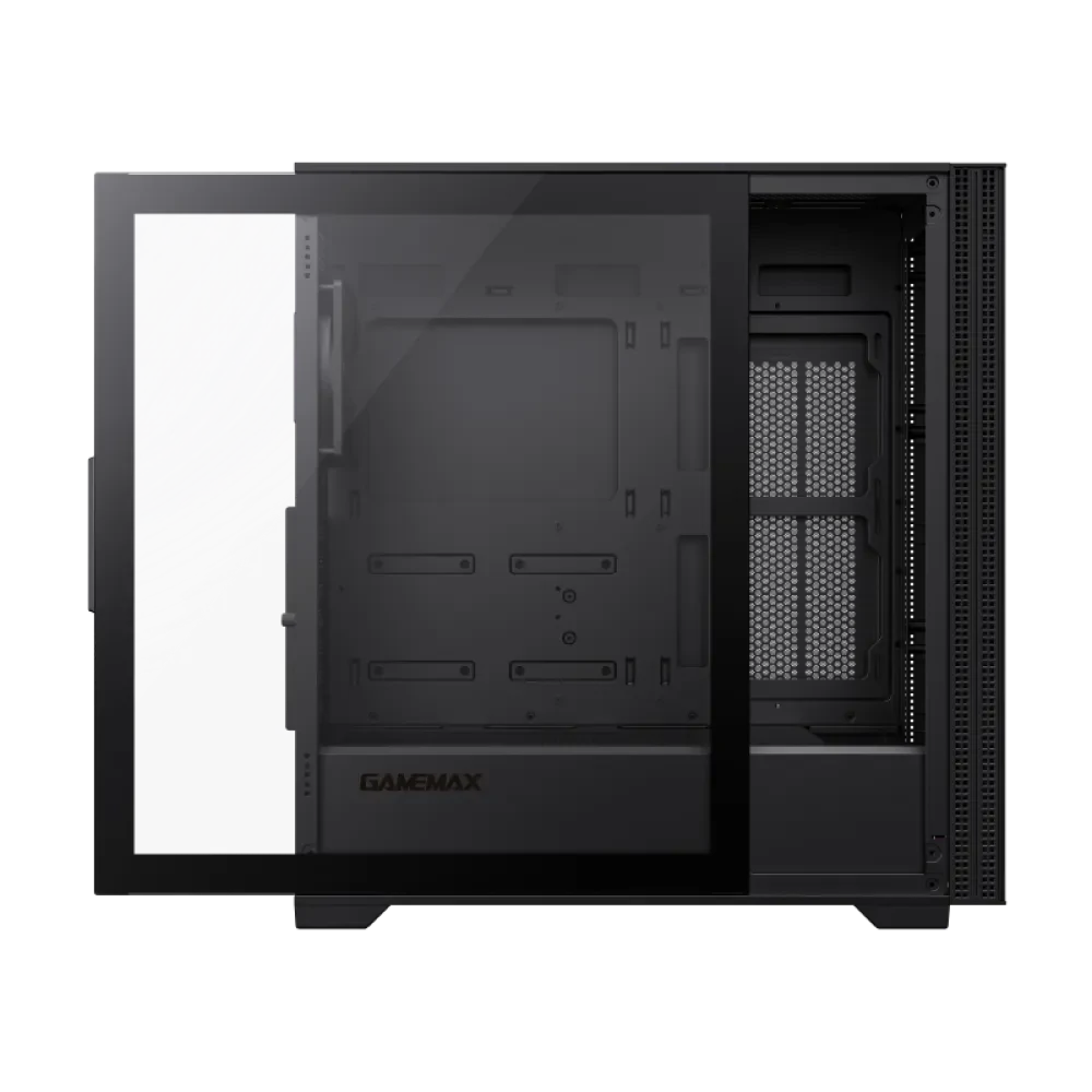 Carcasă PC Gamemax QUEST, Midi-Tower, Fără PSU, Negru