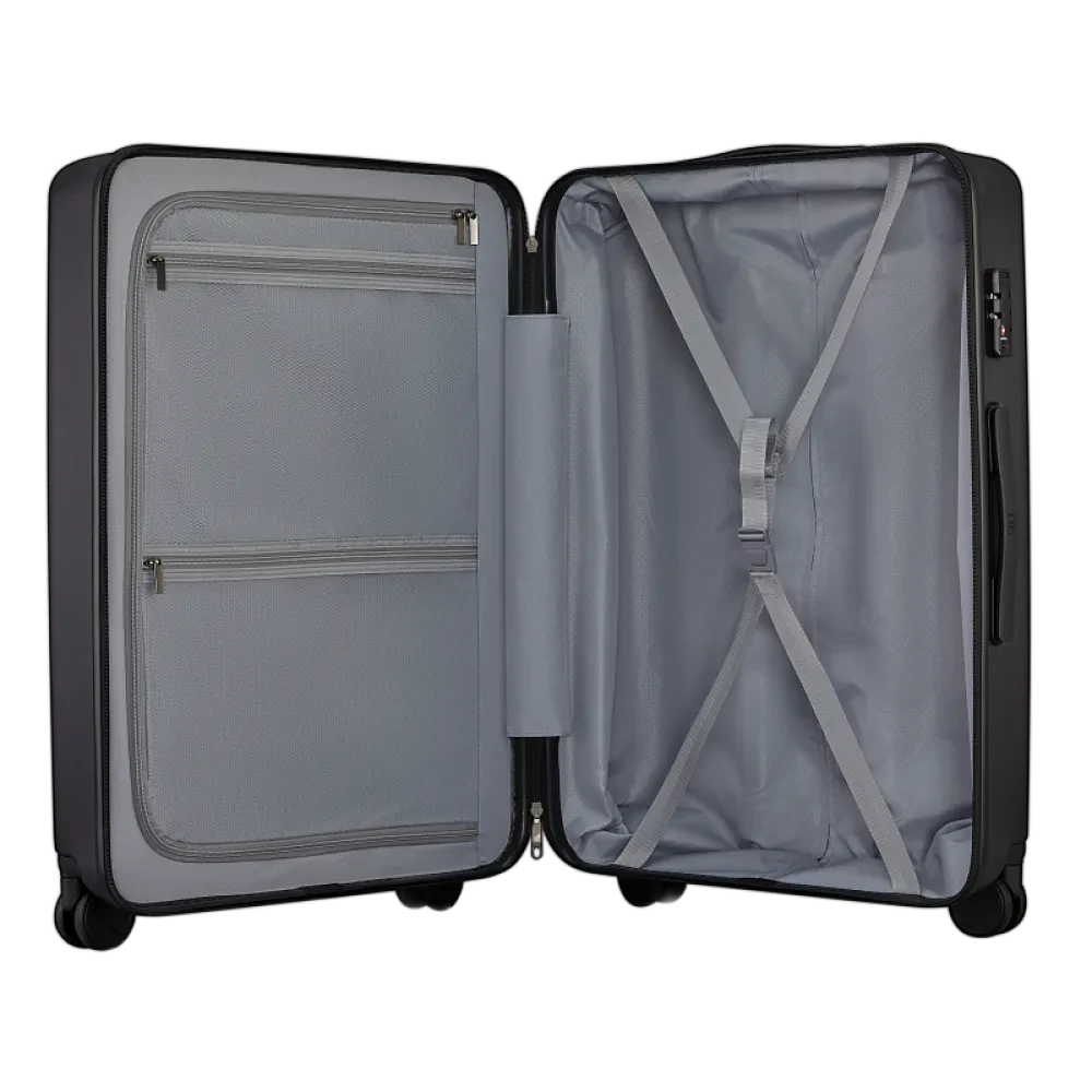 Чемодан NINETYGO Danube luggage 24", 62л, Чёрный