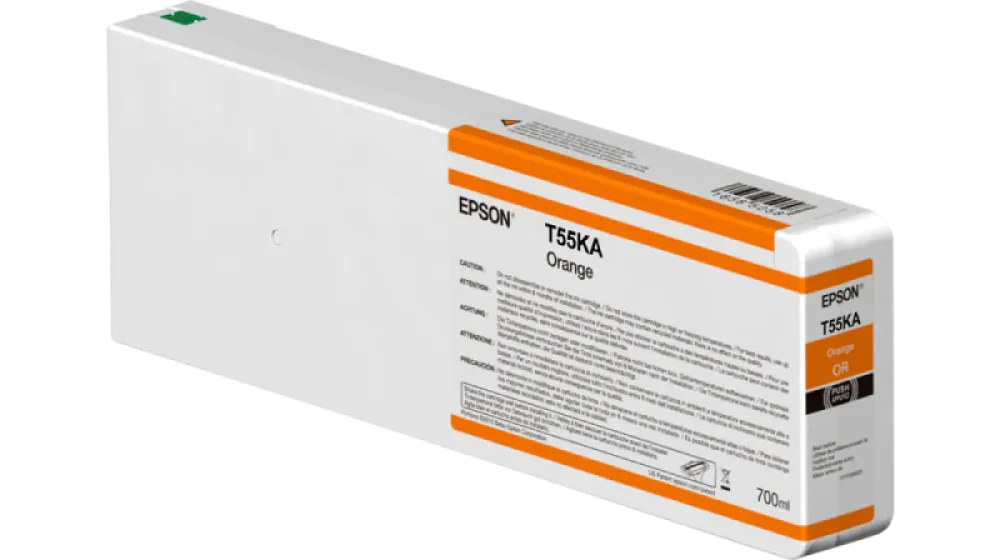 Cartuș de cerneală Epson Ink Cartridge T55KA00 UltraChr HDX/HD700ml,Orange, 700ml, Portocaliu