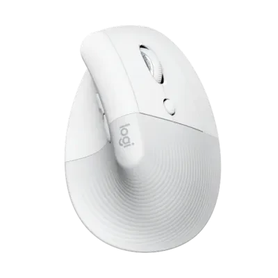 Mouse Wireless Logitech Lift Vertical, Alb