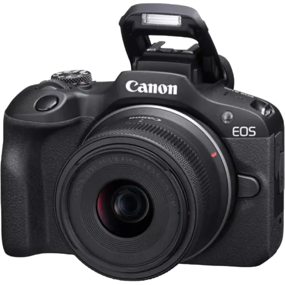 Aparat Foto Mirrorless Canon EOS R100 Black & RF-S 18-45mm f/4.5-6.3 IS STM KIT