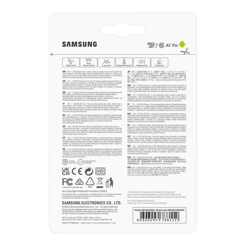 Card de Memorie Samsung EVO Plus MicroSDXC, 128GB (MB-MD128SA/EU)