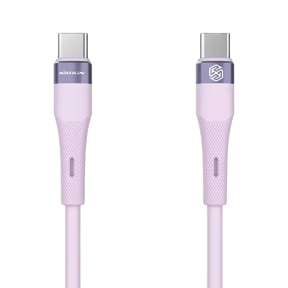 Cablu de încărcare Nillkin Type-C to Type-C Cable, Flowspeed, USB Type-C/USB Type-C, 1,2m, Violet