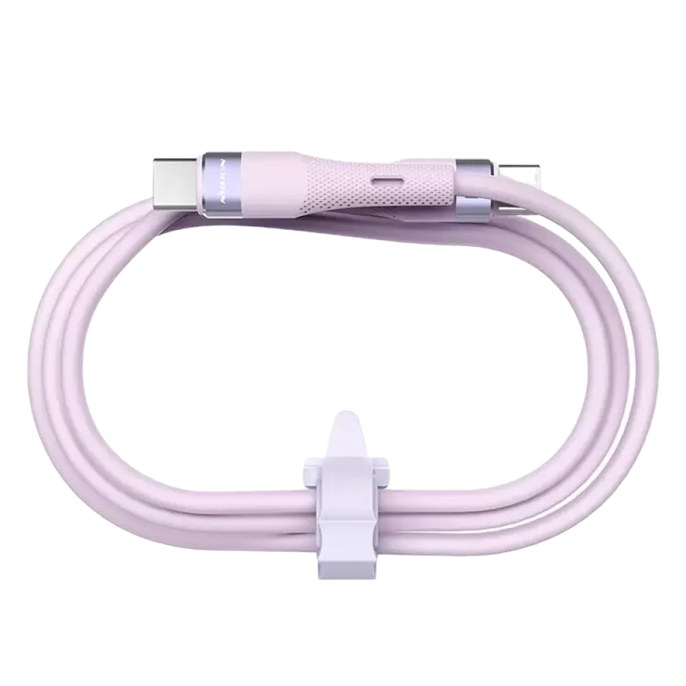 Cablu de încărcare Nillkin Type-C to Type-C Cable, Flowspeed, USB Type-C/USB Type-C, 1,2m, Violet