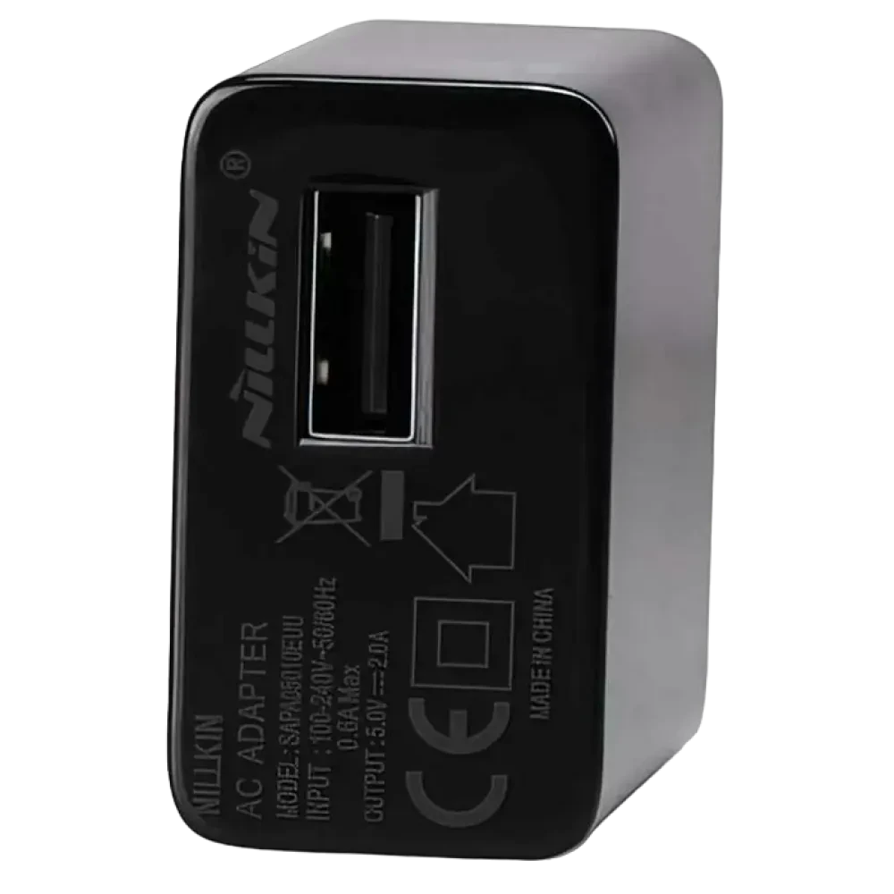 Зарядное устройство Nillkin Wall Charger AC, 1USB, 2.0A, Чёрный