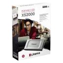 SSD portabil extern Kingston XS2000, 500 GB, Argintiu (SXS2000/500G)