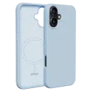 Чехол Etteri Silicone Mag case для iPhone 16 Plus, Голубой