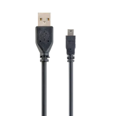 Cable de date Cablexpert CCP-USB2-AM5P-1, USB Type-A (F)/Mini-USB, 0,3m, Negru