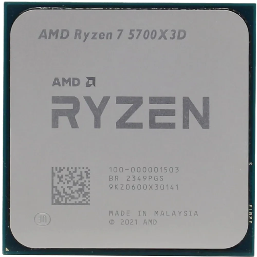 Процессор AMD Ryzen 7 5700X3D, Нет встроенной графики, Tray