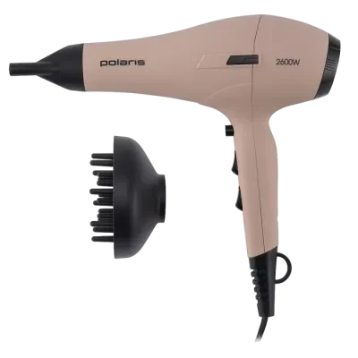 Uscător de păr Polaris PHD 2600AC, 2600W, Roz