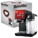 Cafetiera manuala Breville Prima Latte II VCF109X-01, 1050W, Roșu