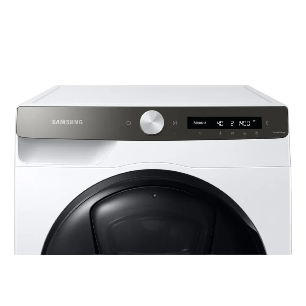 Mașină de spălat cu uscător Samsung WD80T554CBT/UA, 8kg, Alb
