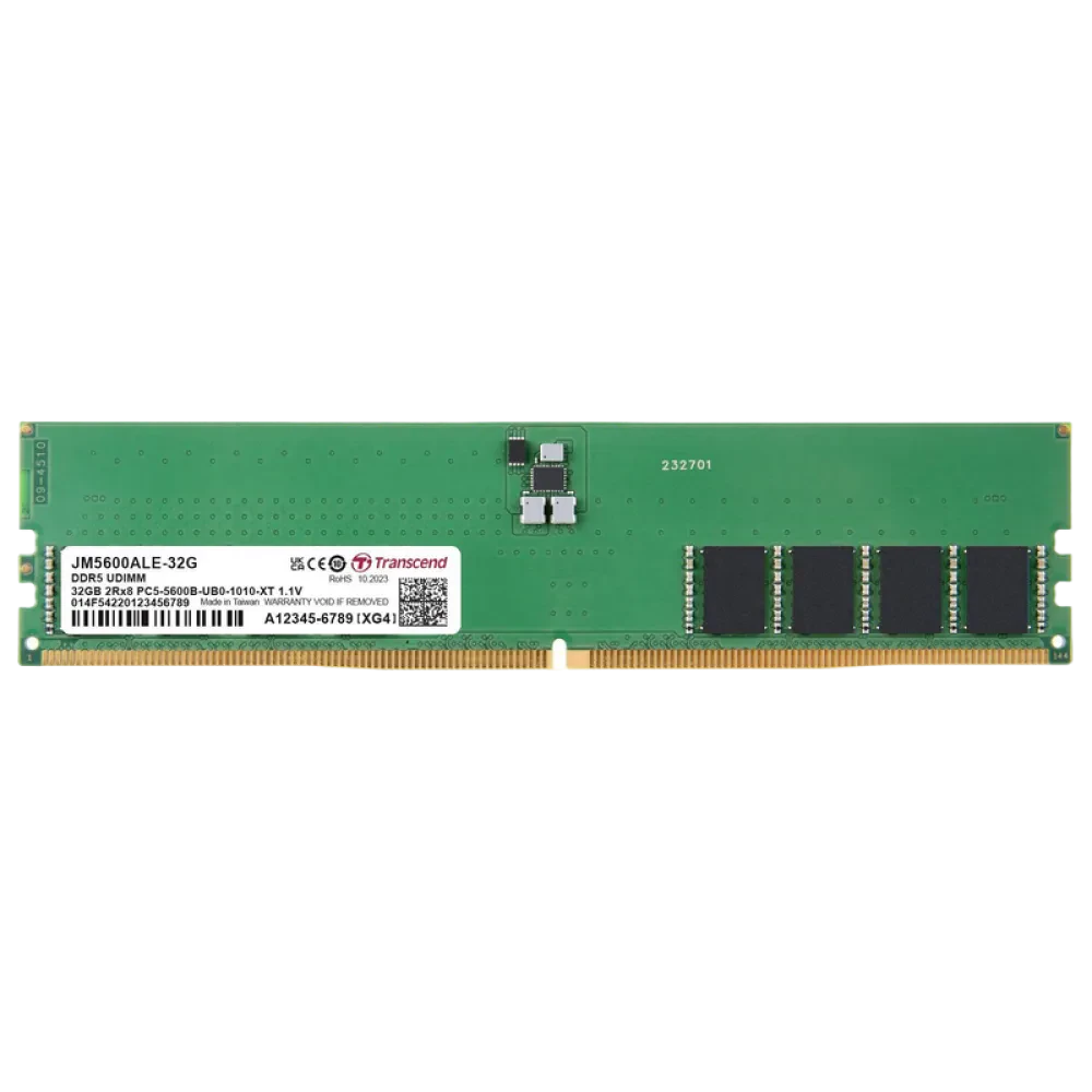 Memorie RAM Transcend JetRam, DDR5 SDRAM, 5600 MHz, 32 GB, JM5600ALE-32G