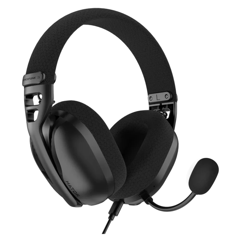 Căști gaming HATOR Hyperpunk 3 USB, Cu fir, Negru