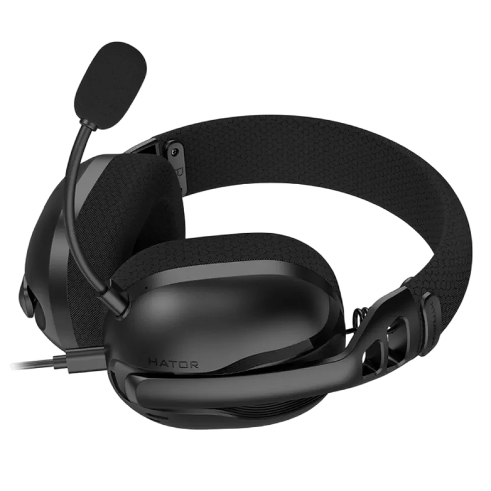 Căști gaming HATOR Hyperpunk 3 USB, Cu fir, Negru