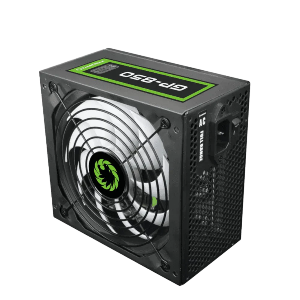 Блок питания для компьютеров Gamemax GP-850, 850Вт, ATX, Немодульный