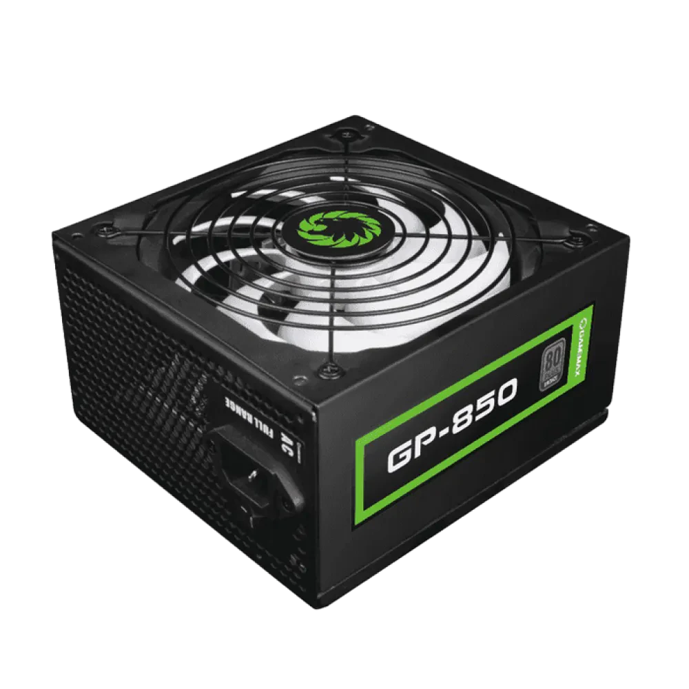 Блок питания для компьютеров Gamemax GP-850, 850Вт, ATX, Немодульный