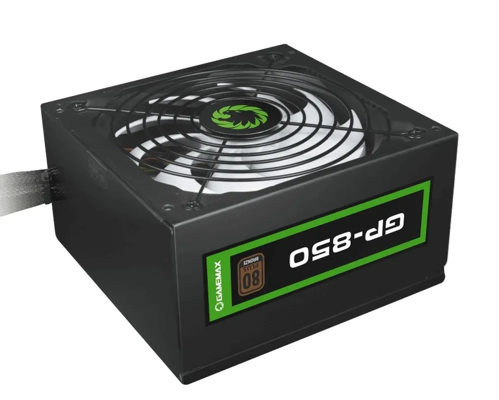 Блок питания для компьютеров Gamemax GP-850, 850Вт, ATX, Немодульный