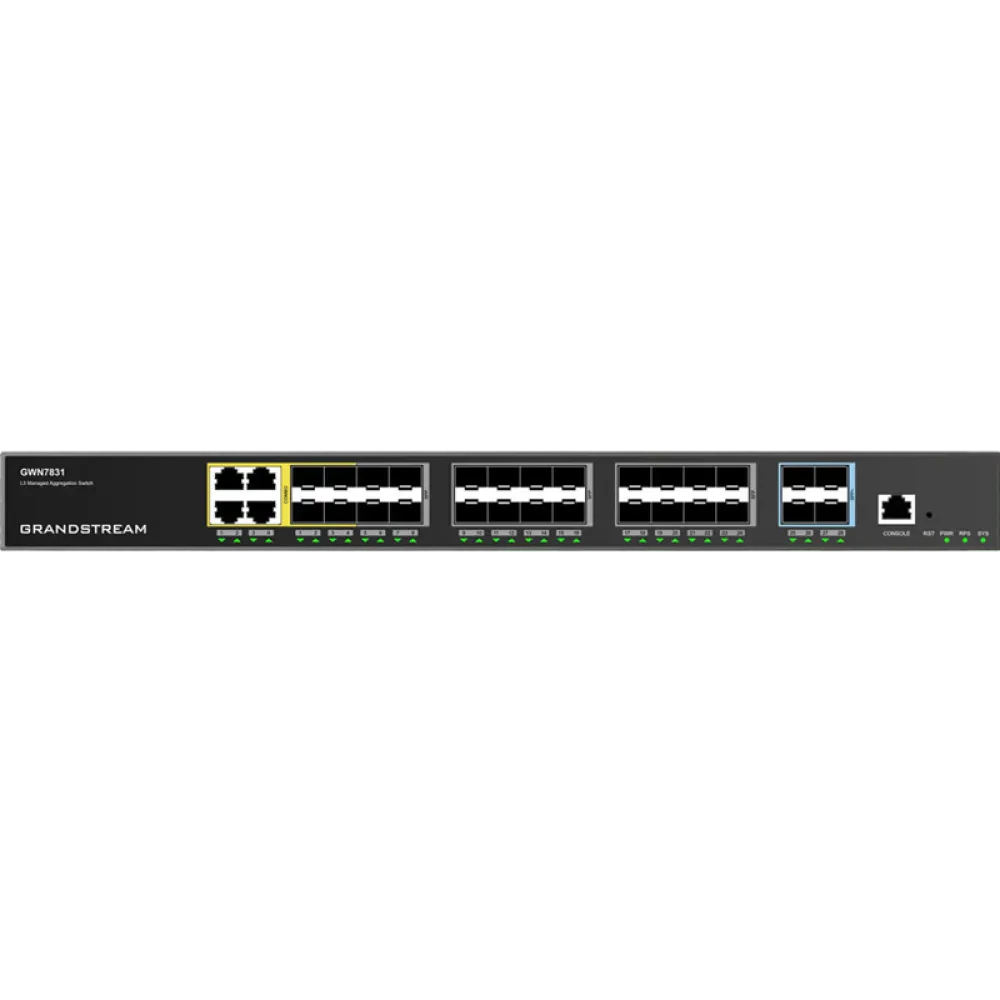 Сетевой коммутатор Grandstream GWN7831, 4x Gigabit Combo