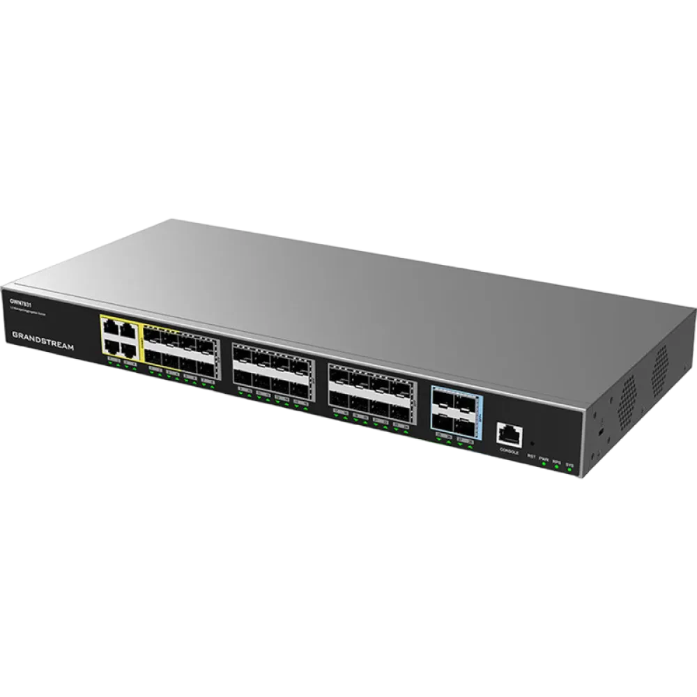 Сетевой коммутатор Grandstream GWN7831, 4x Gigabit Combo