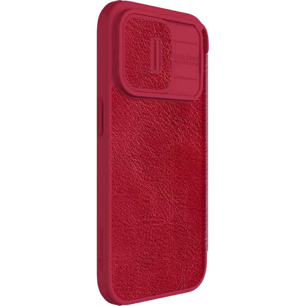 Чехол книжка Nillkin iPhone 15 Pro - Qin Pro, Красный