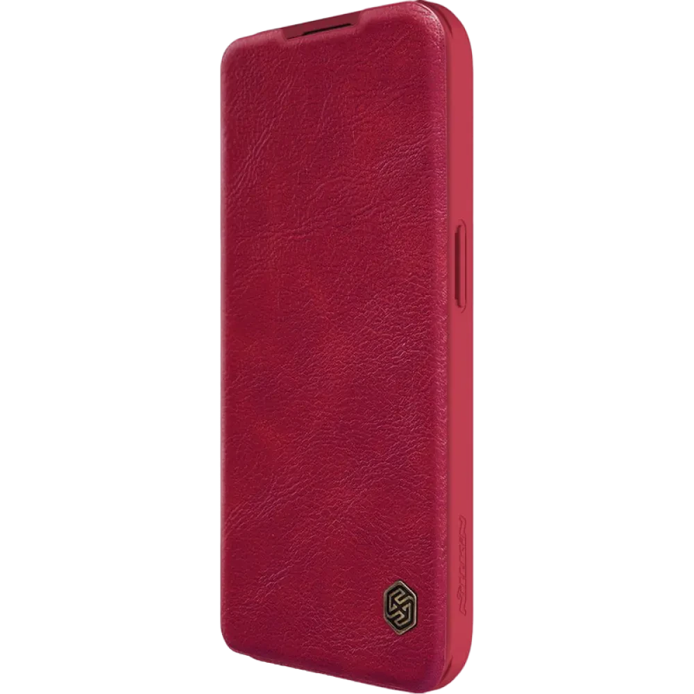 Чехол книжка Nillkin iPhone 15 Pro - Qin Pro, Красный