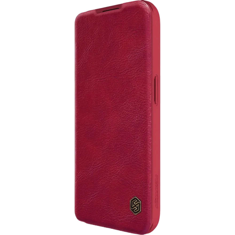 Чехол книжка Nillkin iPhone 15 Pro - Qin Pro, Красный