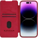 Чехол книжка Nillkin iPhone 15 Pro - Qin Pro, Красный