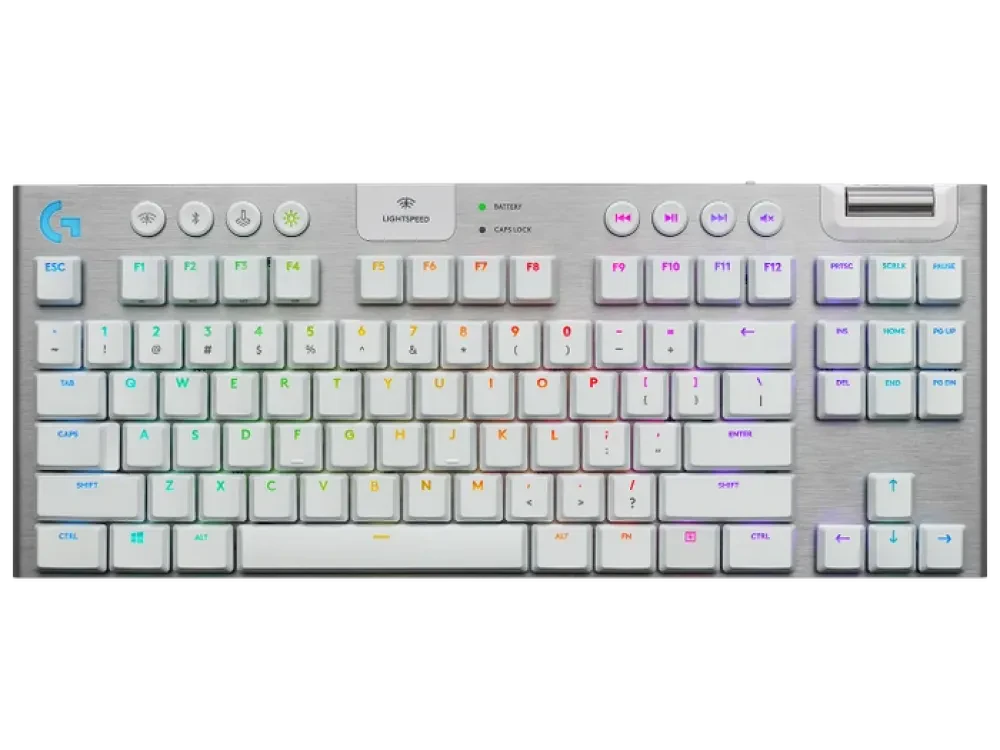 Клавиатура Logitech G915 TKL, Беспроводное, Белый