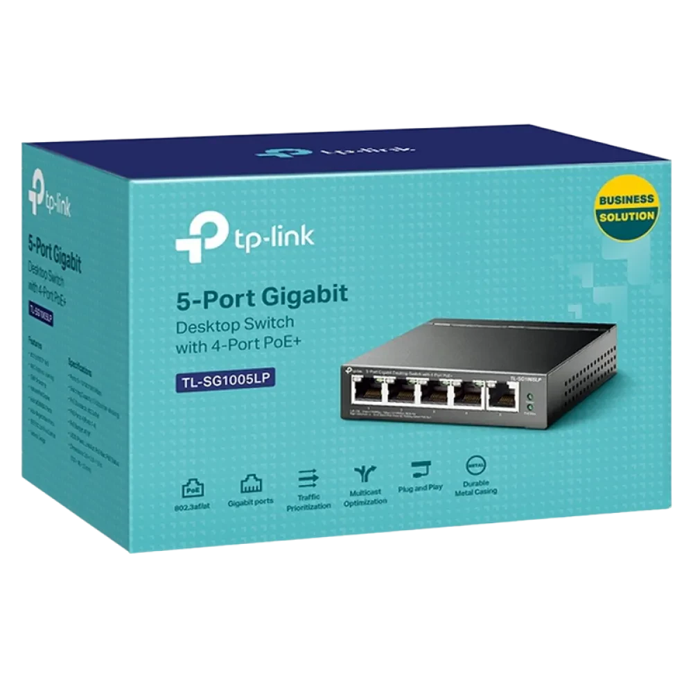 PoE коммутатор TP-LINK TL-SG1005LP, 4x IEEE 802.3af/at