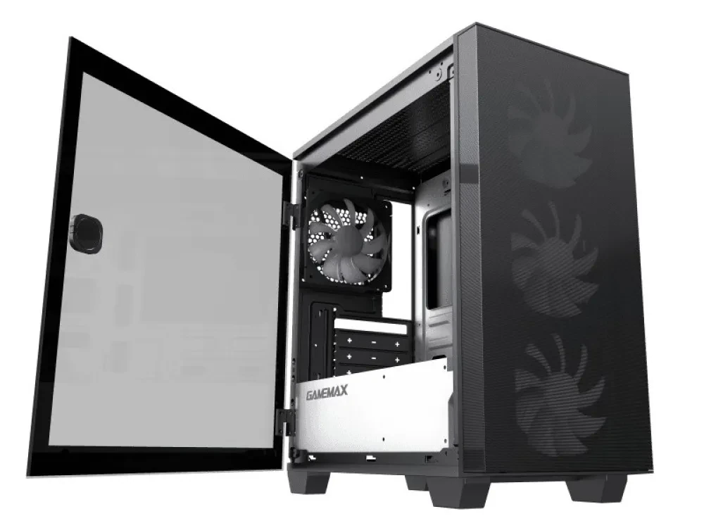 Компьютерный корпус Gamemax Aero Mini, Mini-Tower, Без блока питания, Чёрный